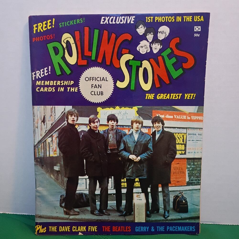 Rolling Stones Official Fan Club Magazine Vol. 1 No. 1 Fair Publishing 1964 RARE
